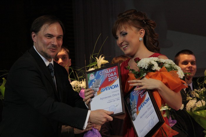Студент года 2012 Череповец Ольга Арлакова и Степан Кузьмин