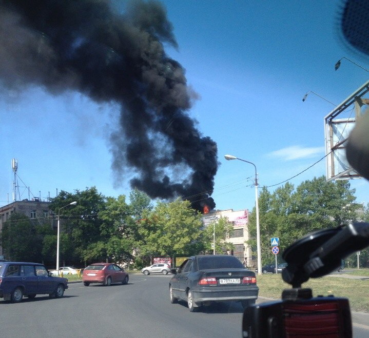 Пожар на заводе бетонных изделий, Череповец, 23 июля 2014