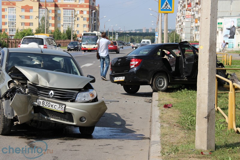 Пьяный водитель устроил серьезную аварию на улице Любецкой в Череповце