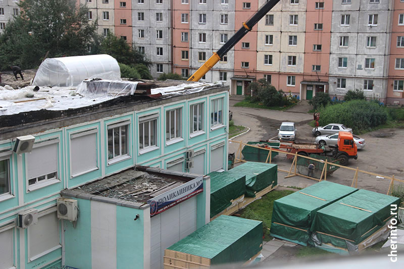В седьмой поликлинике Череповца стартовало строительство третьего этажа