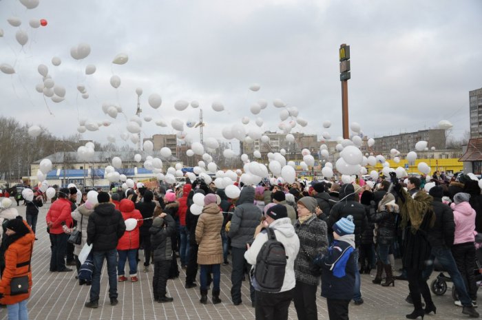 День памяти жертв ДТП отметили в Череповце большой акцией 16 ноября 2014 года