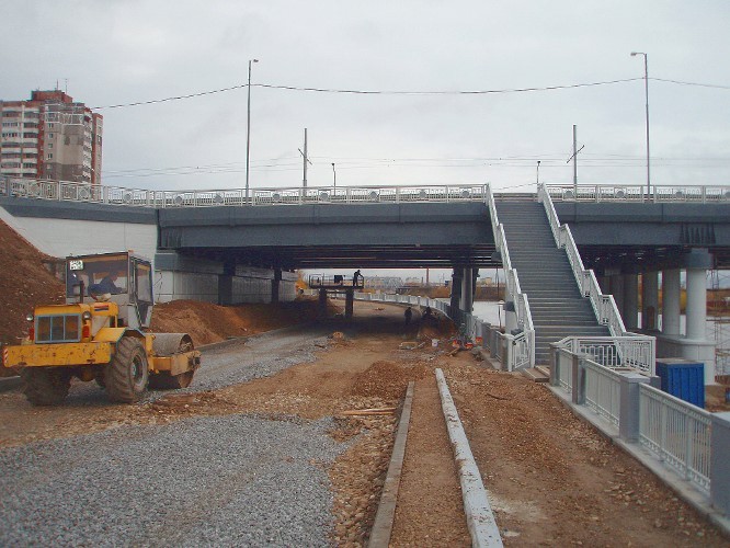 развязка ягорбский мост череповец 2011
