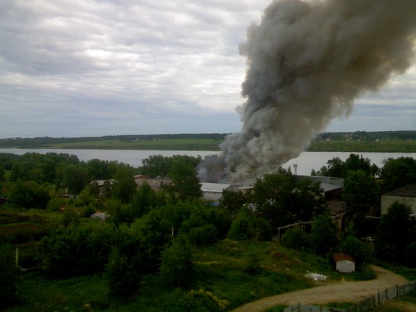 Пожар 7 июня 2009 года Череповец