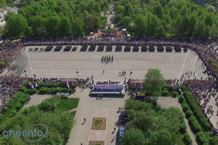 Парад Победы - 2016, вид сверху