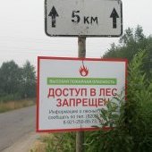 Доступ в лес запрещен, лето 2010 года